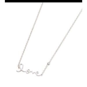 14k Love Pendant Diamond Necklace